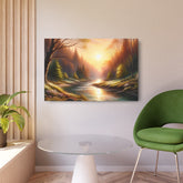 Metal Art Tranquil Sunset River Landscape Wall Decor - The Art Hub