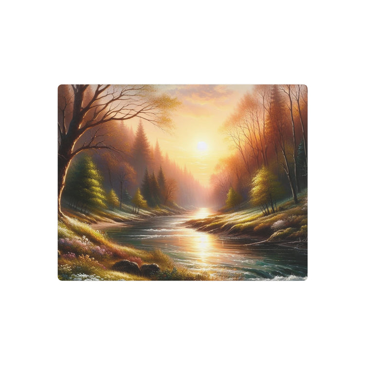 Metal Art Tranquil Sunset River Landscape Wall Decor - The Art Hub