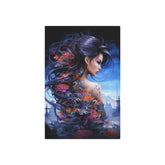 Metal Art — Ethereal Asian Fantasy Woman Wall Decor (Koi & Dragon Tattoo) - The Art Hub