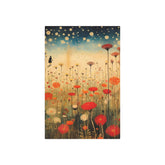 Wildflower Field Metal Art — Dreamy Poppy Meadow Wall Decor - The Art Hub