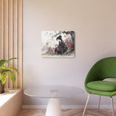 Metal Art Ink Wash Geisha Scene Wall Decor - The Art Hub