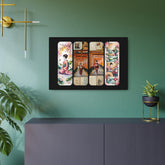 Asian Vintage Collage Metal Art - The Art Hub