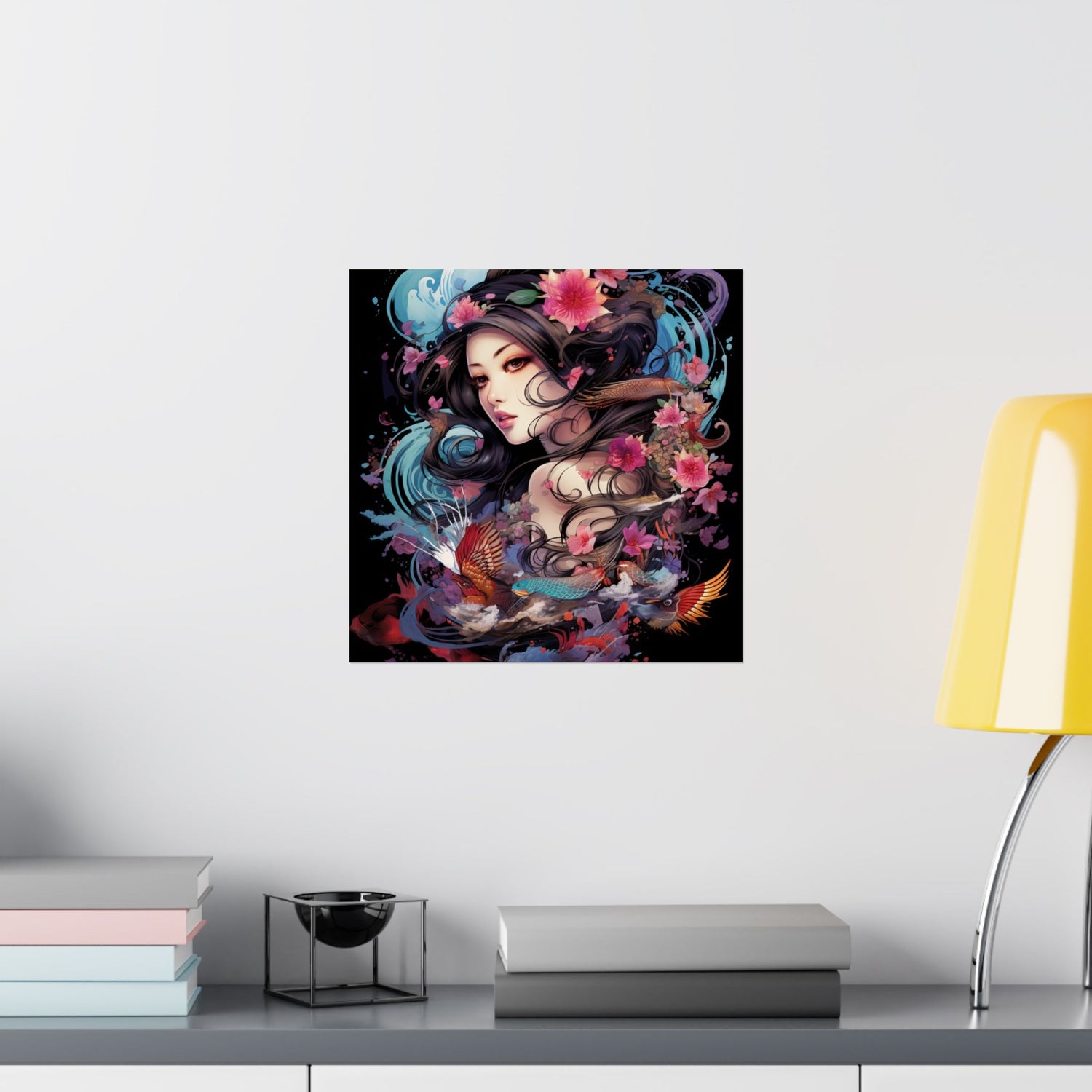Matte Vertical Poster — Ethereal Floral Woman Art Print - The Art Hub