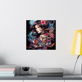 Matte Vertical Poster — Ethereal Floral Woman Art Print - The Art Hub