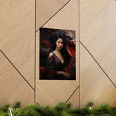 Dragon Empress Matte Poster — Dark Fantasy Portrait Wall Art - The Art Hub