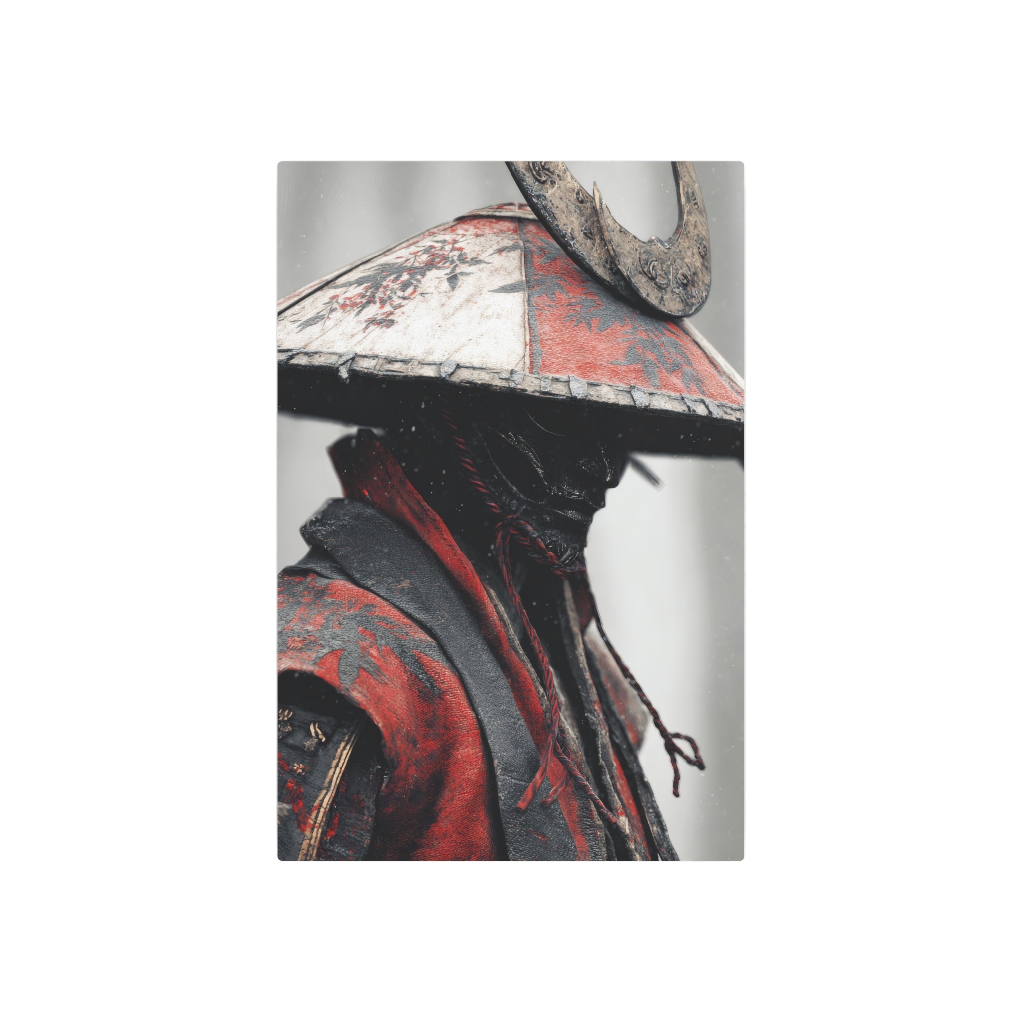 Samurai Metal Art Sign – Vintage Warrior Wall Decor