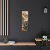 Zen Mountain Mist Canvas Art — Japanese Pagoda Landscape on Stretched Matte Canvas - The Art Hub
