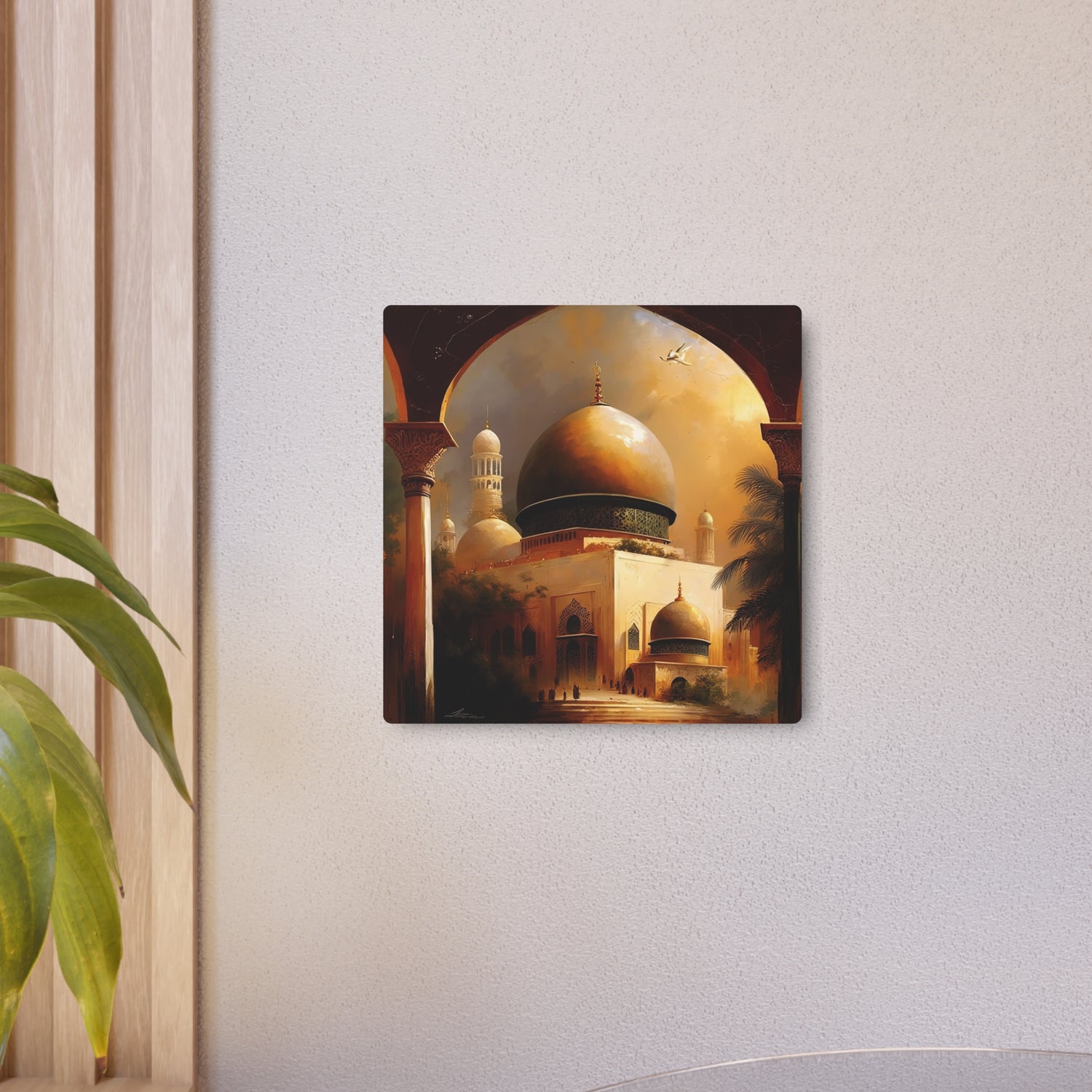 Metal Art Golden Mosque Dome Wall Art (Islamic Architecture Decor) - The Art Hub