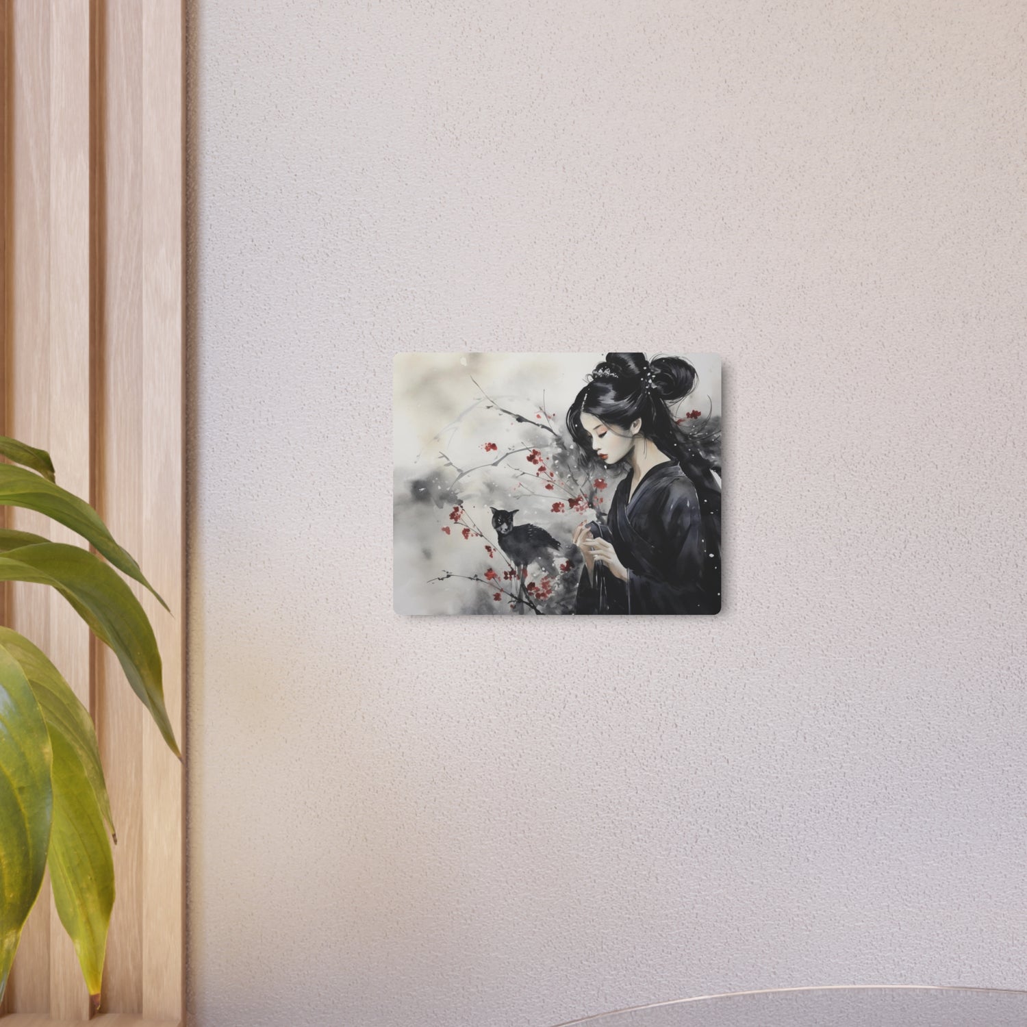 Metal Art Elegant Geisha & Cat Wall Decor - The Art Hub