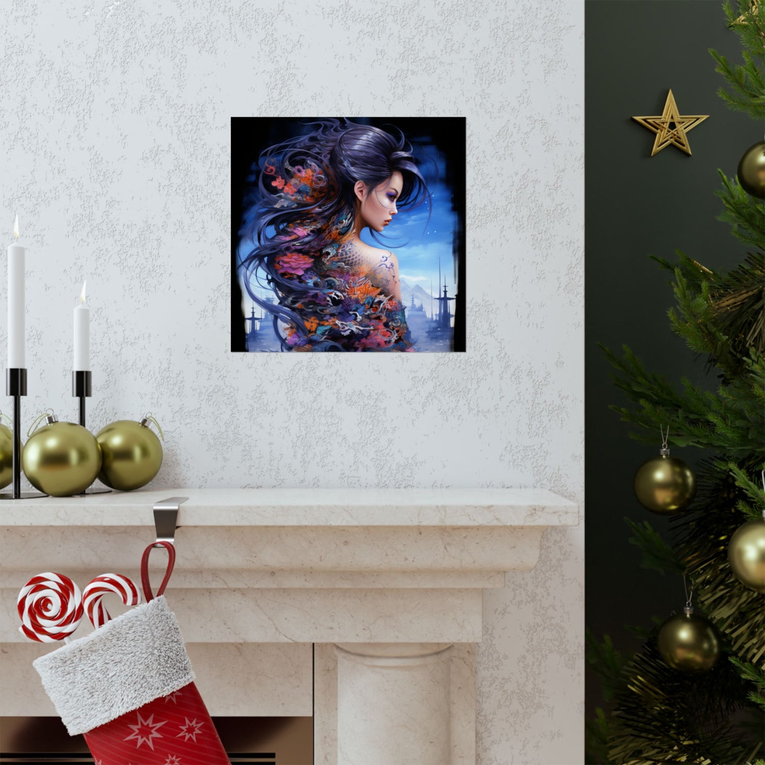 Fantasy Vertical Poster — Minimal Modern Wall Art - The Art Hub