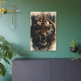Roaring Tiger Metal Art Sign Fierce Wall Decor for Home, Office & Man Cave - The Art Hub