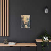 Serene Mountain Bridge Canvas Wall Art — East Asian Landscape Matte Stretched Print - The Art Hub