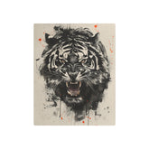 Roaring Tiger Metal Art Sign Fierce Wall Decor for Home, Office & Garage - The Art Hub