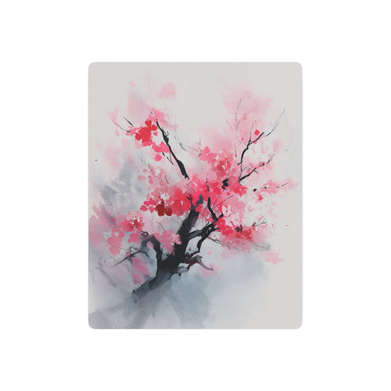 Cherry Blossom Metal Art Sign — Watercolor Pink Sakura Wall Decor - The Art Hub
