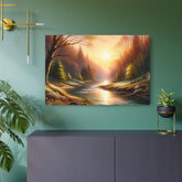 Metal Art Tranquil Sunset River Landscape Wall Decor - The Art Hub