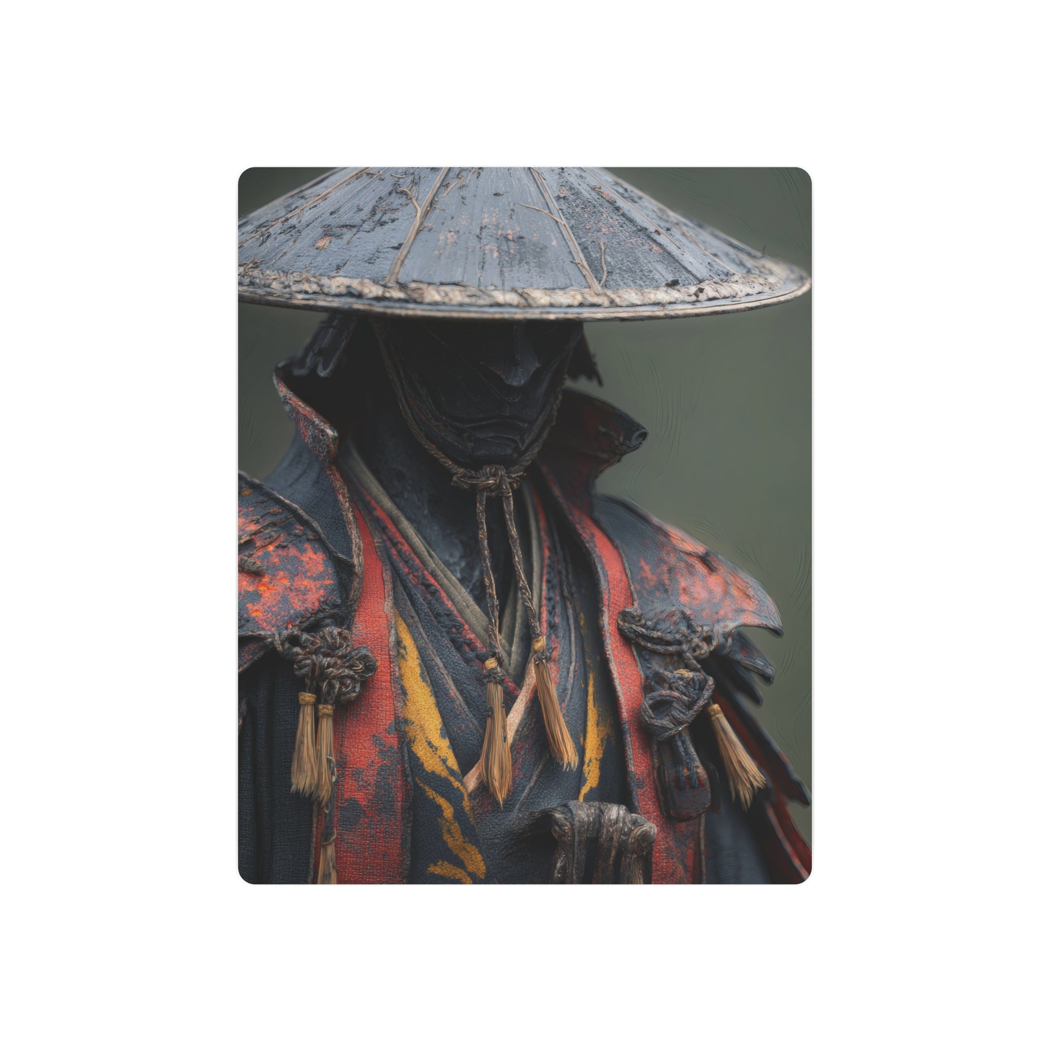 Metal Art Sign — Samurai Warrior Rustic Metal Wall Plaque