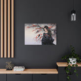 Metal Art Geisha with Sakura & Crows Wall Decor - The Art Hub