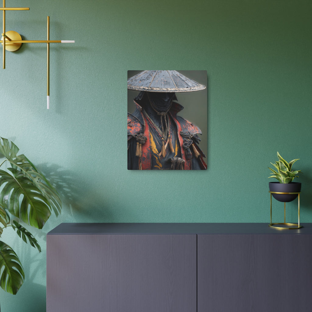 Metal Art Sign — Samurai Warrior Rustic Metal Wall Plaque