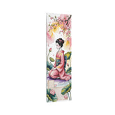 Japanese Geisha Wall Decor with Cherry Blossoms & Lotus - The Art Hub