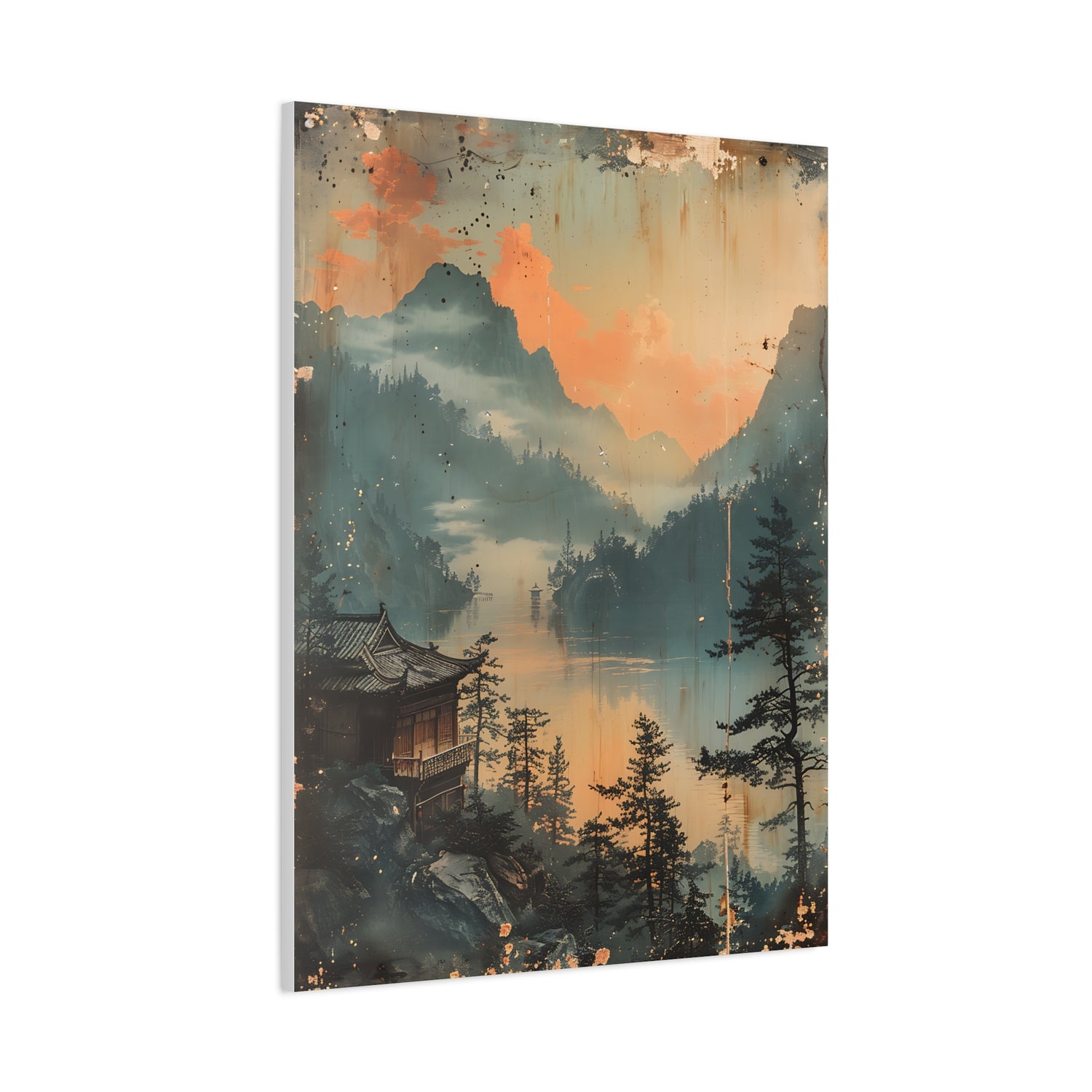 Chinese Landscape Art — Tranquil Mountain Lake Landscape - The Art Hub