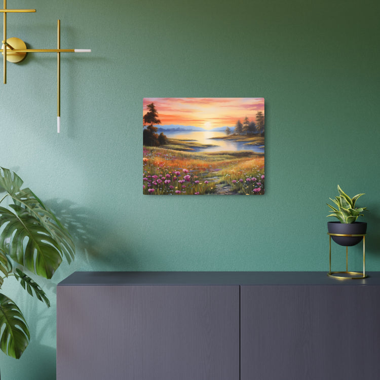 Metal ArtSunset Meadow Landscape Wall Art - The Art Hub