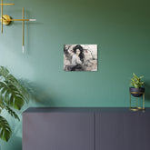 Asian Ink Painting Metal Art Serene Geisha Wall Decor - The Art Hub