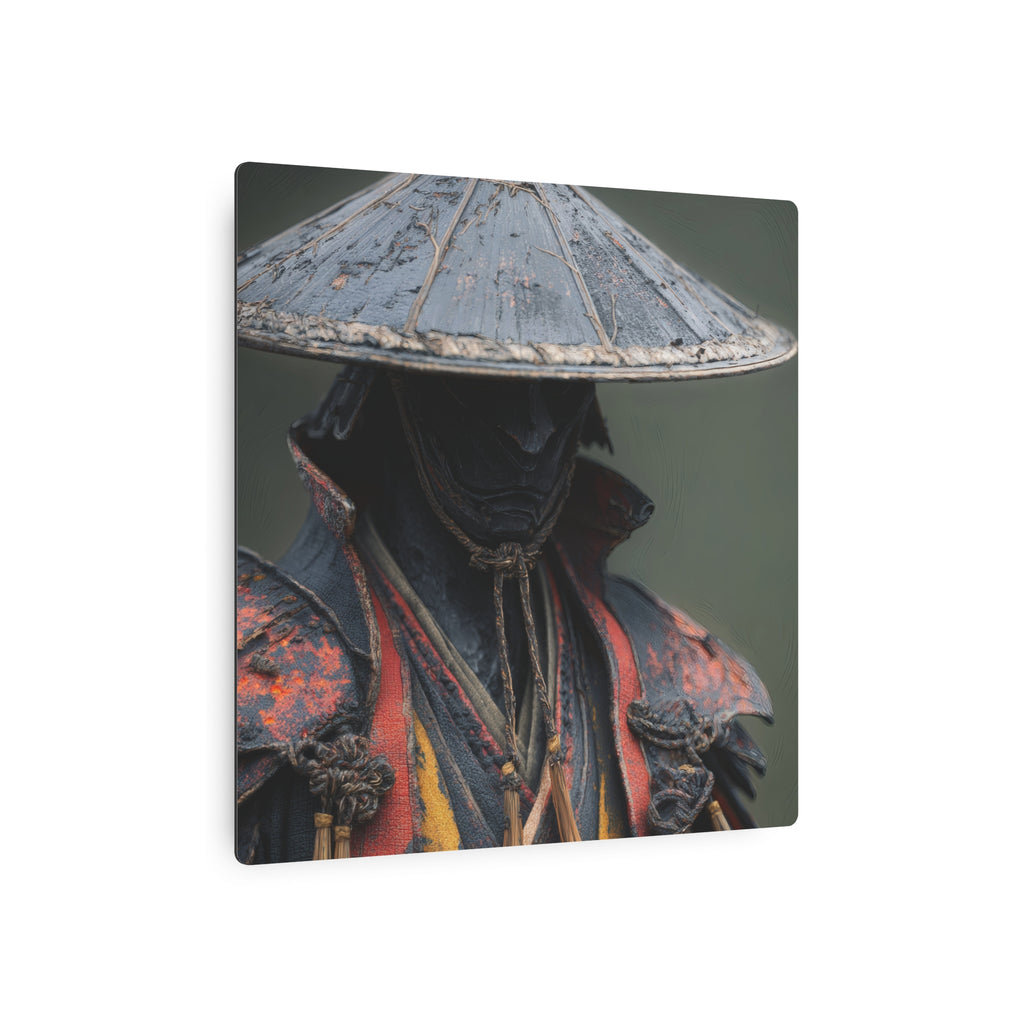 Metal Art Sign — Samurai Warrior Rustic Metal Wall Plaque