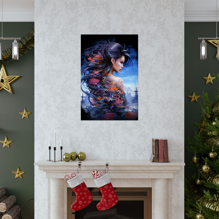 Fantasy Vertical Poster — Minimal Modern Wall Art - The Art Hub