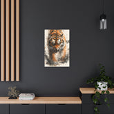Roaring Tiger Metal Art Sign Fierce Wildlife Wall Decor - The Art Hub