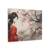 Geisha Cherry Blossom Metal Art Japanese-Inspired Wall Decor - The Art Hub