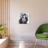 Metal Art — Beautiful Girl Floral Portrait Wall Decor - The Art Hub