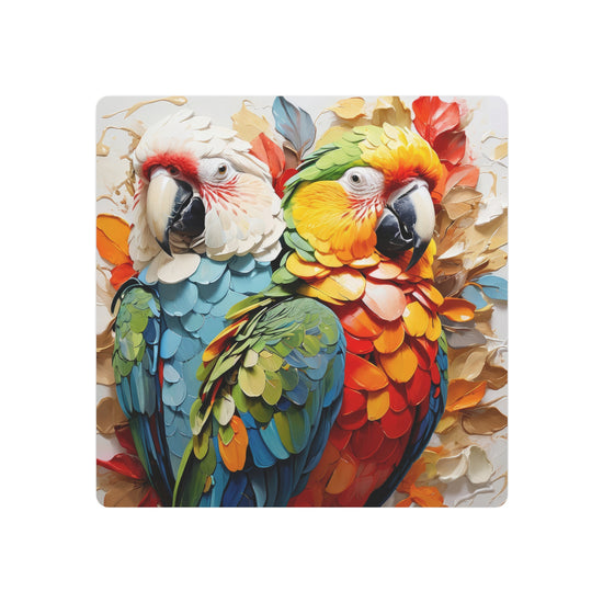 Colorful Parrot Metal Art Vibrant Tropical Bird Wall Decor - The Art Hub