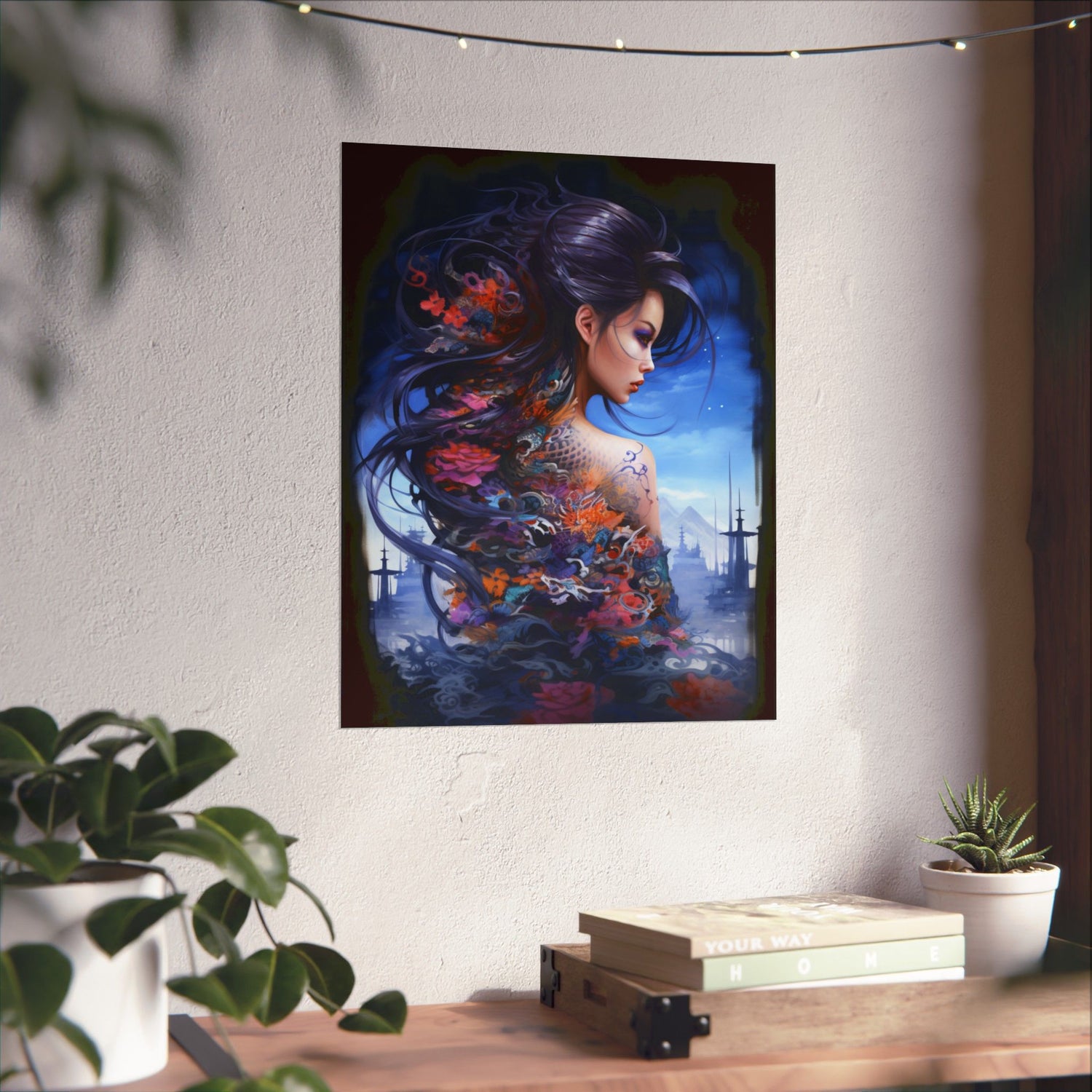 Fantasy Vertical Poster — Minimal Modern Wall Art - The Art Hub