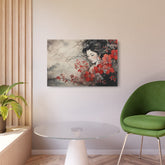 Oriental Geisha Metal Art Floral Japanese Wall Decor - The Art Hub