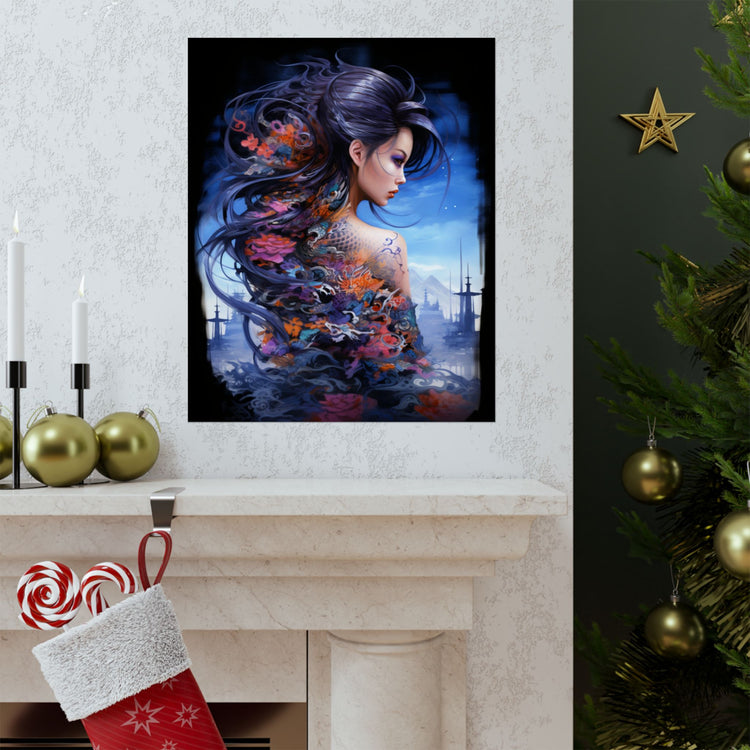 Fantasy Vertical Poster — Minimal Modern Wall Art - The Art Hub