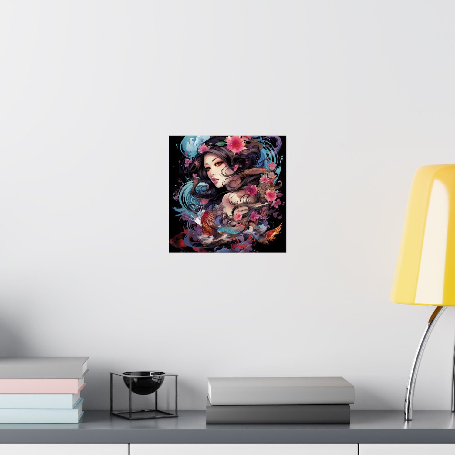 Matte Vertical Poster — Ethereal Floral Woman Art Print - The Art Hub