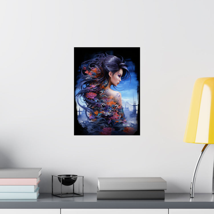 Fantasy Vertical Poster — Minimal Modern Wall Art - The Art Hub