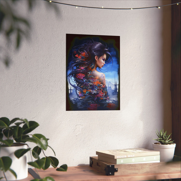 Fantasy Vertical Poster — Minimal Modern Wall Art - The Art Hub