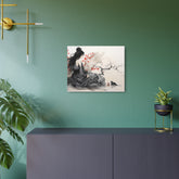 Metal Art Asian-Inspired Geisha with Cherry Blossoms Wall Art - The Art Hub