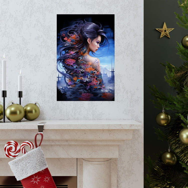 Fantasy Vertical Poster — Minimal Modern Wall Art - The Art Hub