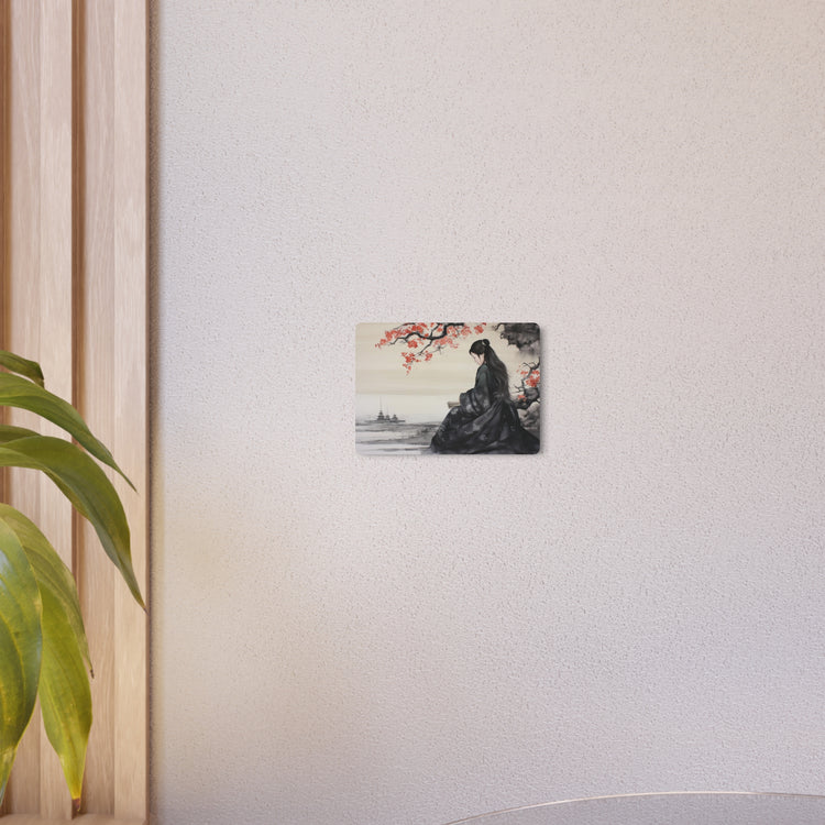 Metal Art Japanese Geisha Landscape Wall Art - The Art Hub