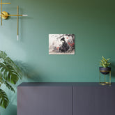 Metal Art Ink Wash Geisha Scene Wall Decor - The Art Hub