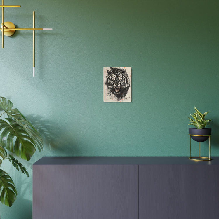 Roaring Tiger Metal Art Sign Fierce Wall Decor for Home, Office & Garage - The Art Hub