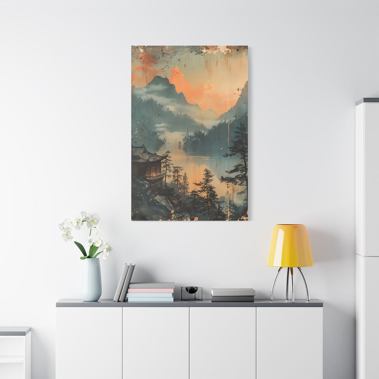 Chinese Landscape Art — Tranquil Mountain Lake Landscape - The Art Hub