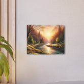 Metal Art Tranquil Sunset River Landscape Wall Decor - The Art Hub