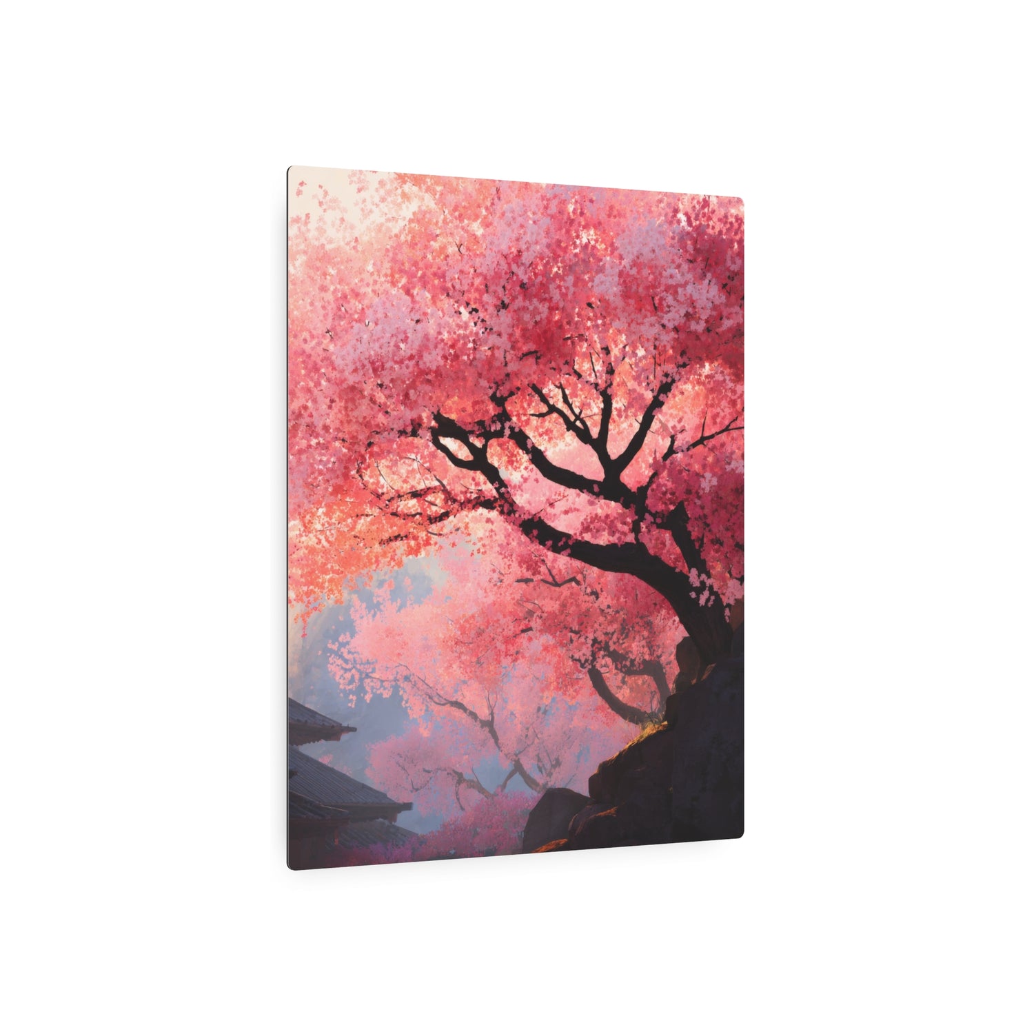 Cherry Blossom Metal Art Sign – Japanese Sakura Wall Decor - The Art Hub
