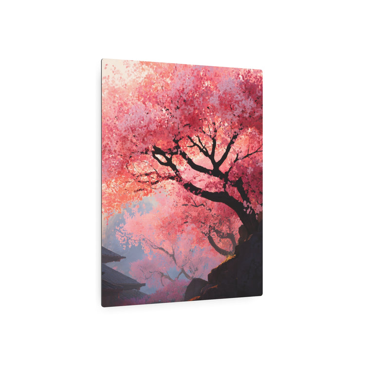 Cherry Blossom Metal Art Sign – Japanese Sakura Wall Decor - The Art Hub