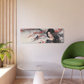 Metal Art Geisha with Sakura & Crows Wall Decor - The Art Hub