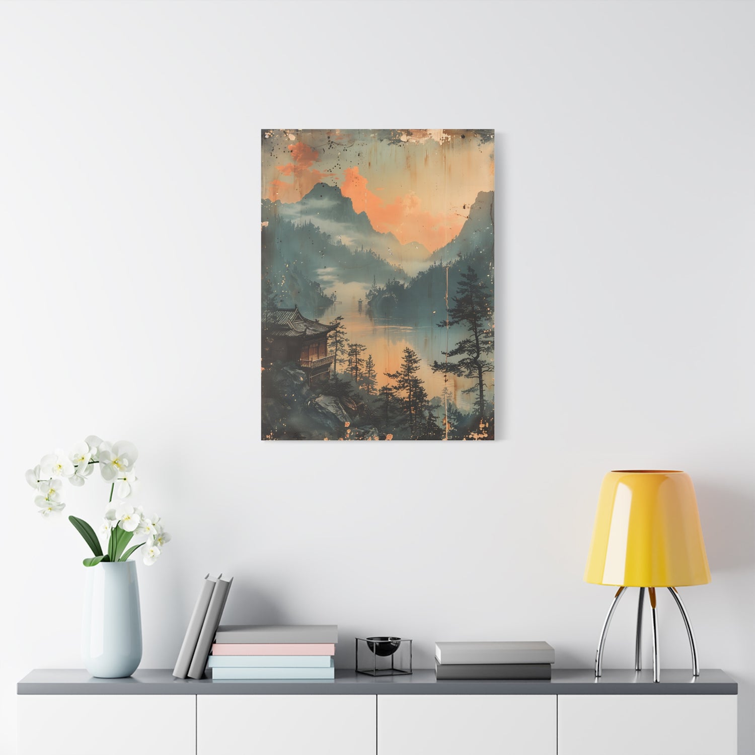 Chinese Landscape Art — Tranquil Mountain Lake Landscape - The Art Hub