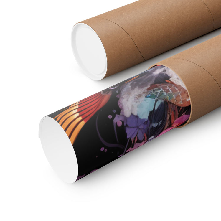 Matte Vertical Poster — Ethereal Floral Woman Art Print - The Art Hub